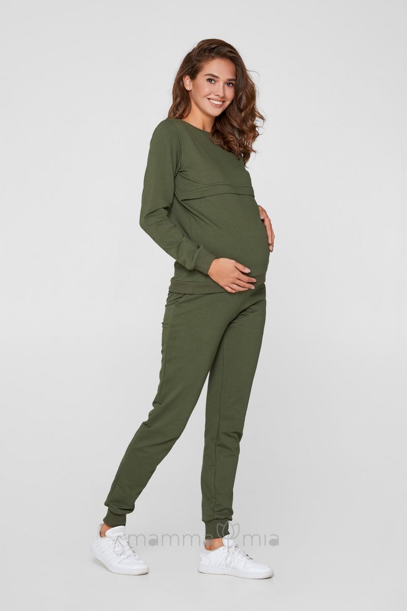 Lullababe Базовый костюм для беременных и кормящих Detroit тёмно -зелёный