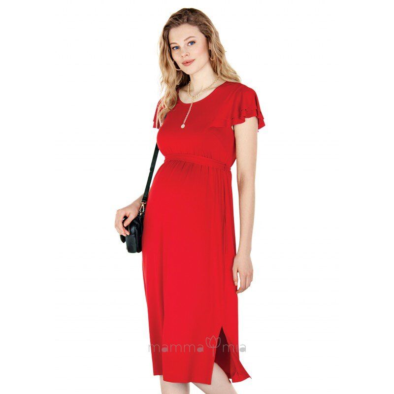 Ebru maternity 4605EB Платье для беременных Кирпичный