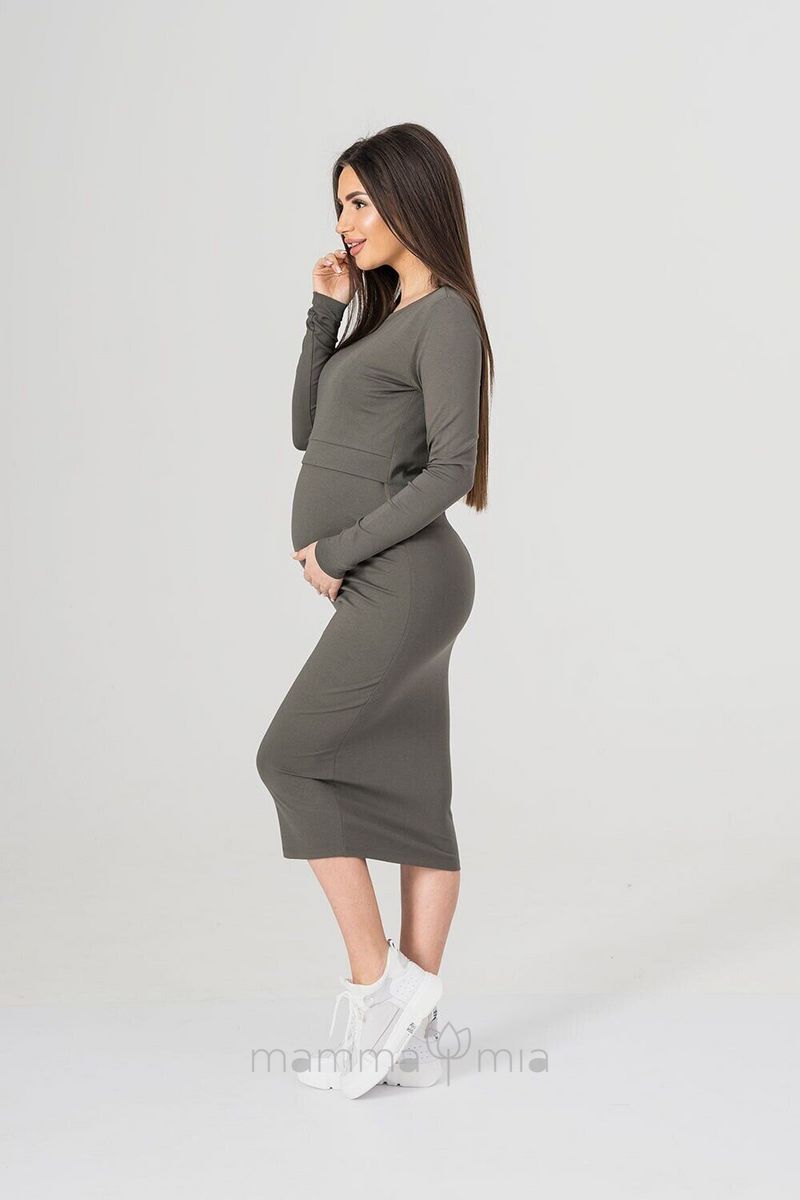 To BE 4139001 Платье для беременных хаки