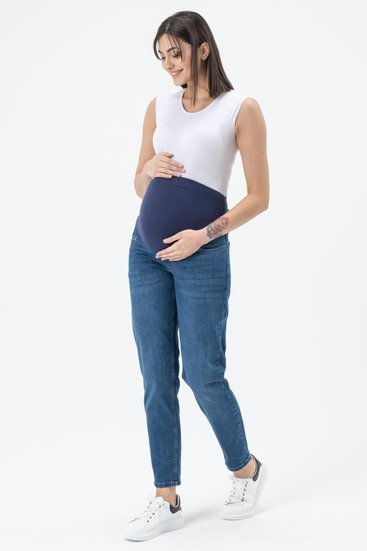 Busa 9154/40BS Брюки джинсовые для беременных Голубой