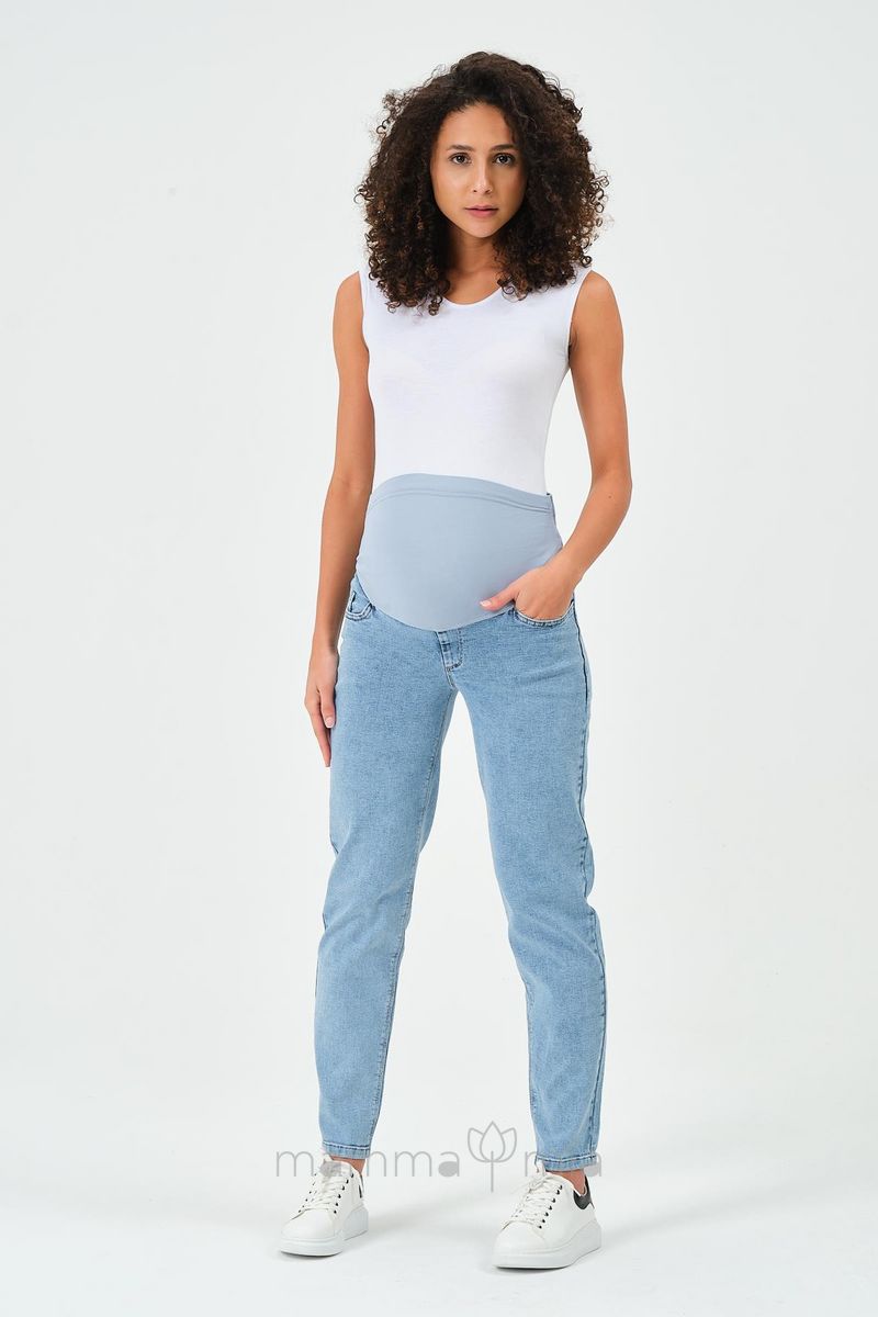 Busa 9156/40BS Брюки джинсовые для беременных Голубой