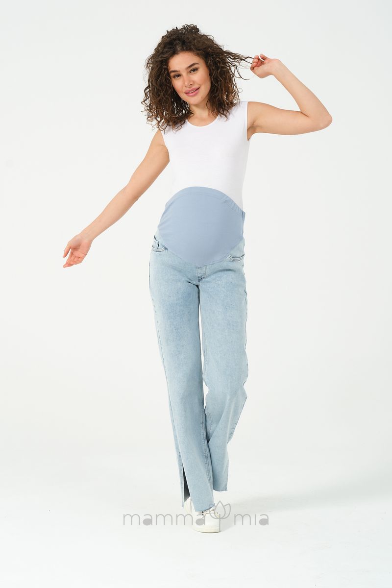 Busa 9158/40BS Брюки джинсовые для беременных светло-голубой