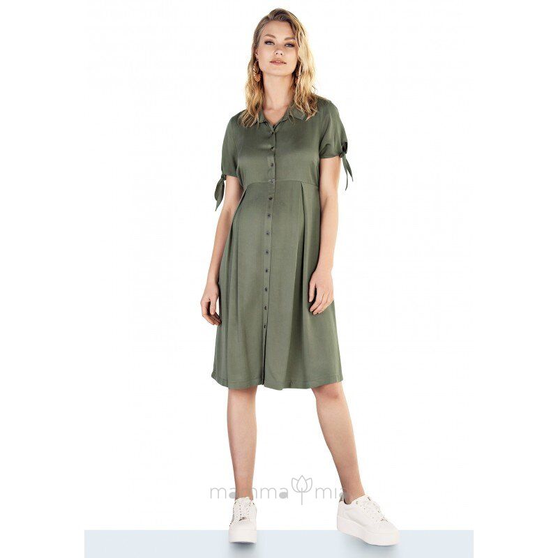 Ebru maternity 4211EB Платье для беременных серо-зеленый