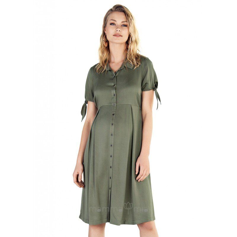Ebru maternity 4211EB Платье для беременных серо-зеленый