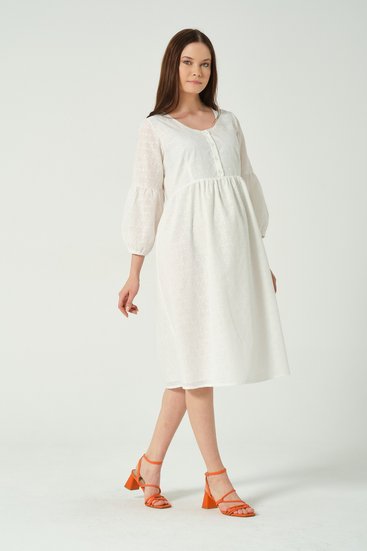 Busa 7566BS Платье для беременных Белый