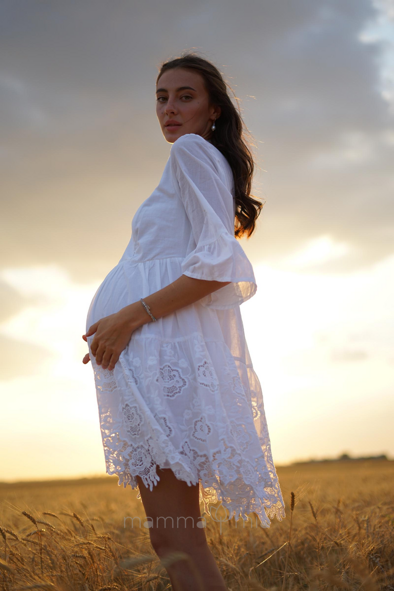 To BE 4250722 Платье для беременных Белый