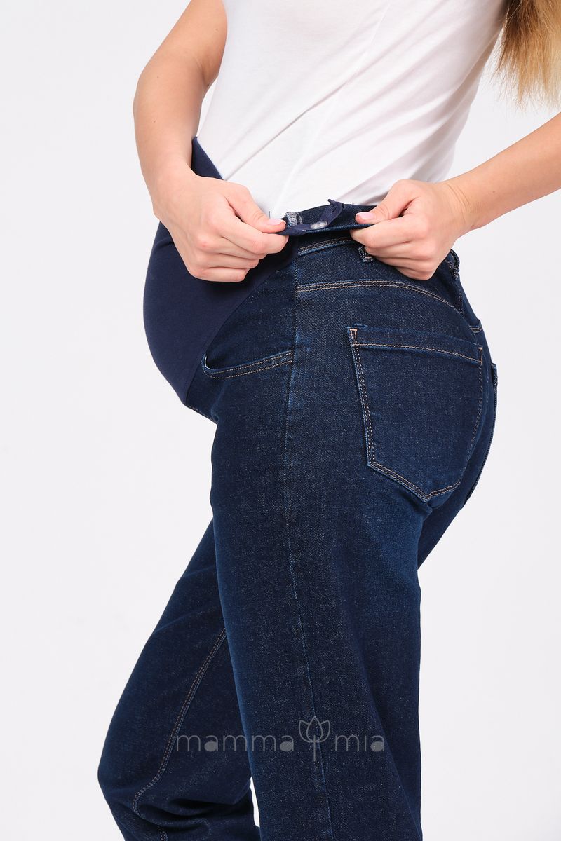 Busa 1412/40BS Брюки джинсовые для беременных темно синий