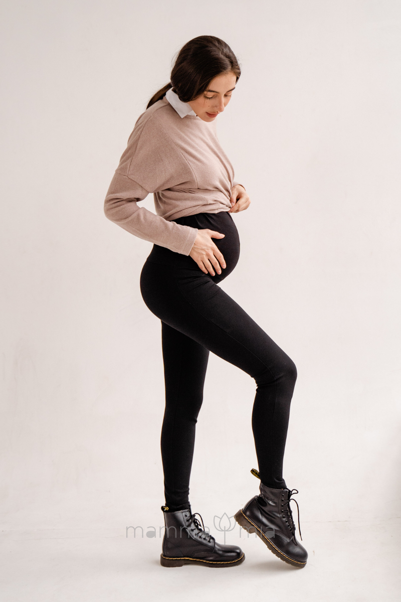TO BE 1082219-3 Pantaloni(leggins) pentru gravide Negru