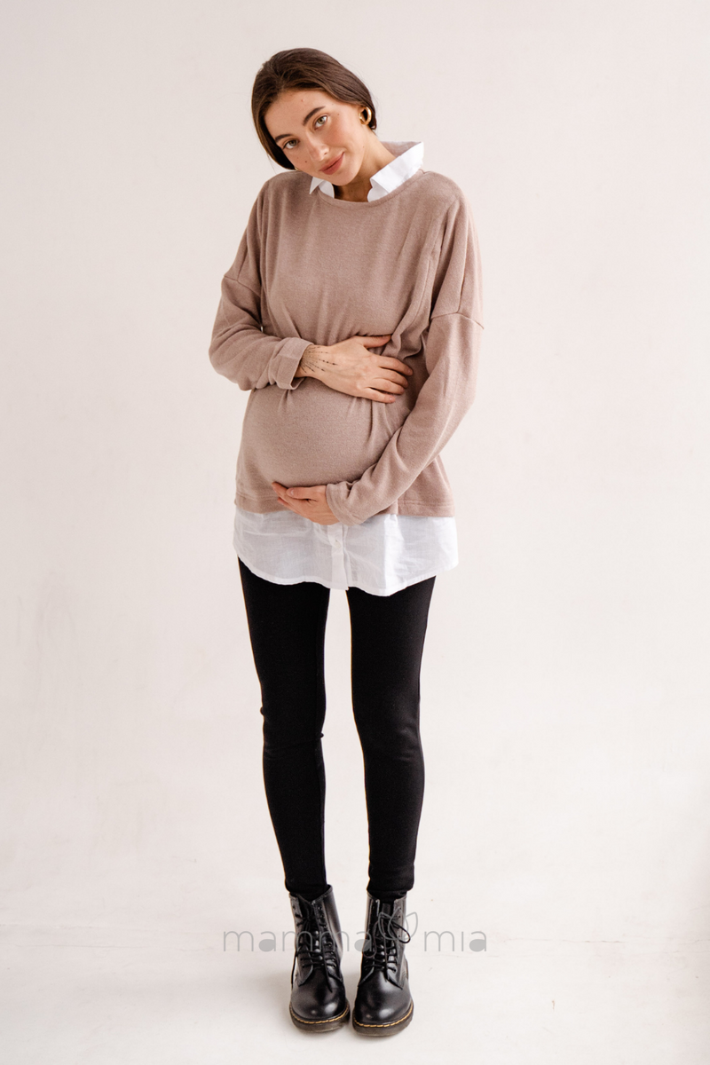 TO BE 1082219-3 Pantaloni(leggins) pentru gravide Negru