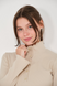 7649BS Джемпер для беременных Беж 2