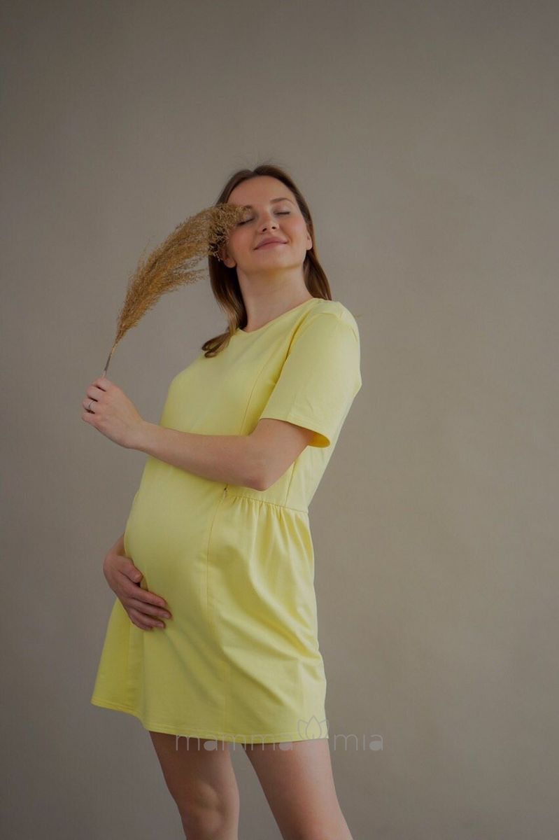 4242262 Платье для беременных Жёлтый