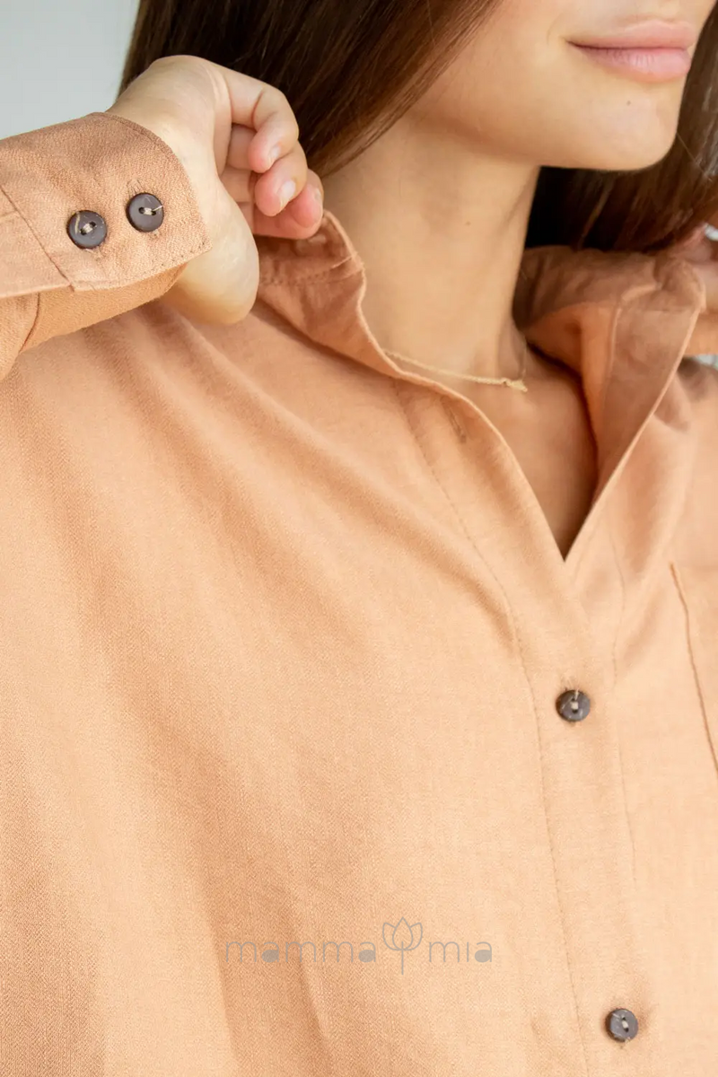 To BE 2101711 Блуза (рубашка) для беременных Бежевый
