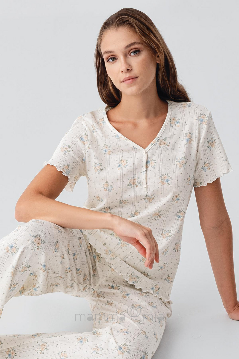 ARTIȘ 19203AR Pijama cu pantaloni молочный