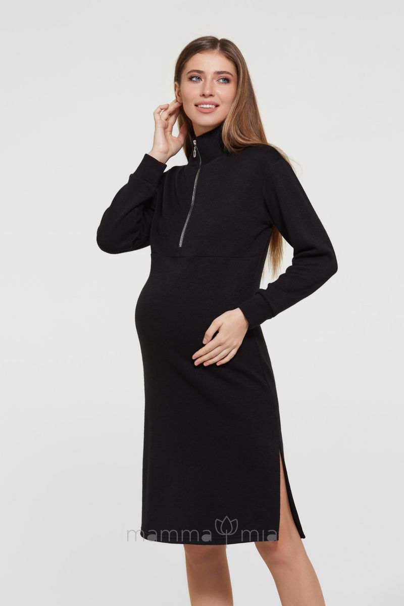 Lullababe Платье для беременных и кормящих Virginia Черный
