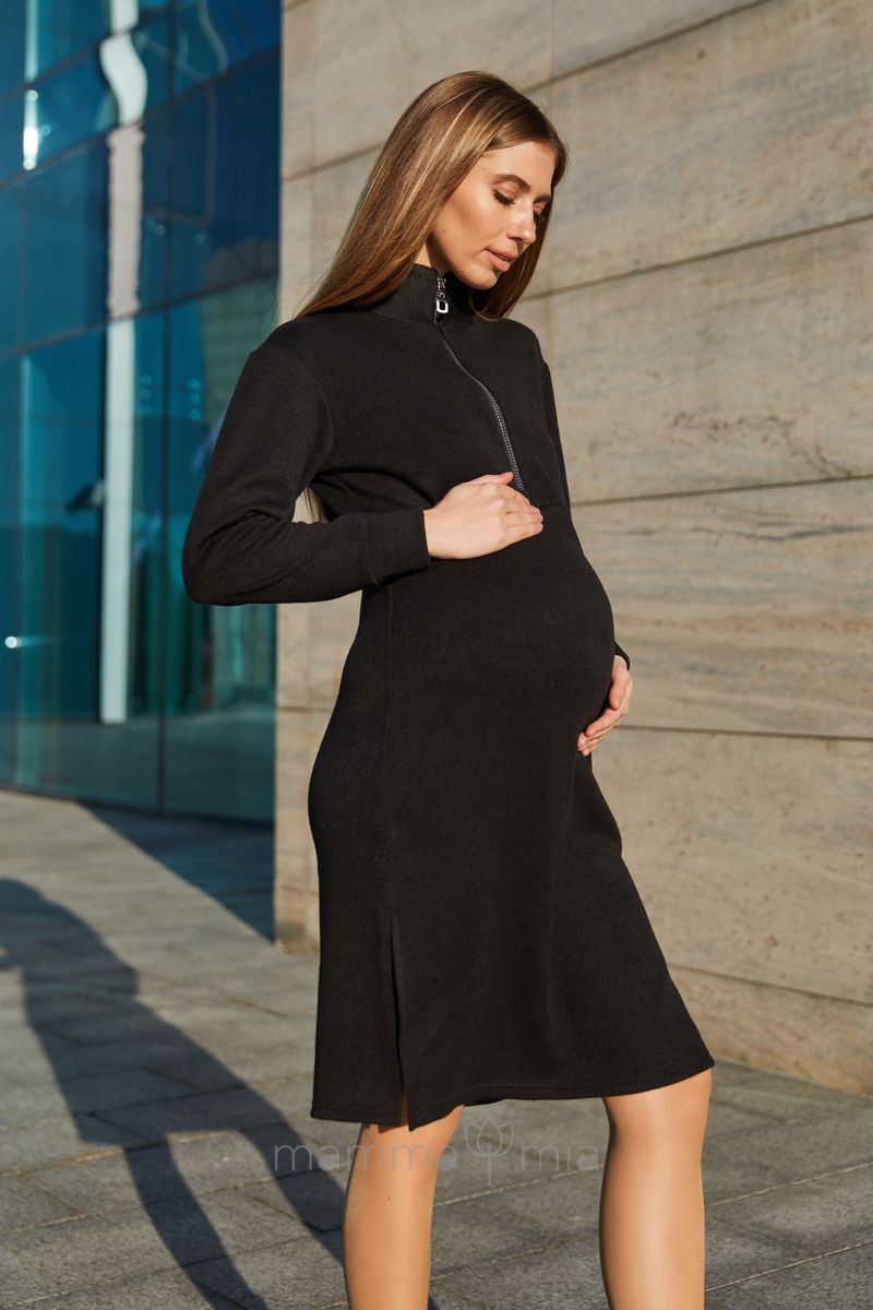 Lullababe Платье для беременных и кормящих Virginia Черный