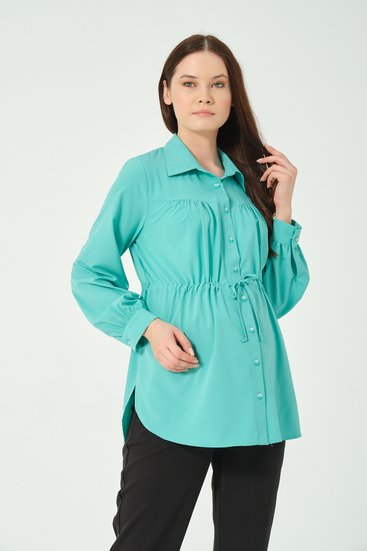 Busa 7555BS Рубашка для беременных Зелёный