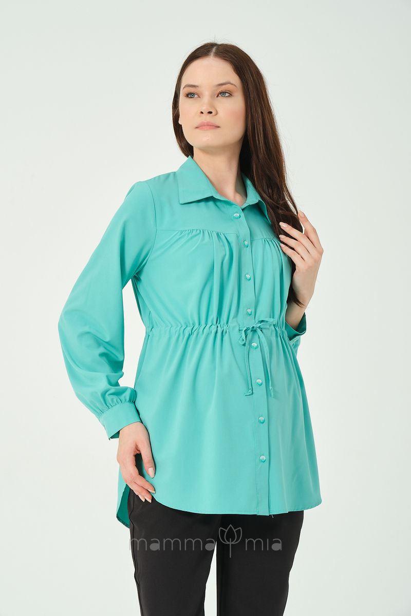 Busa 7555BS Рубашка для беременных Зелёный
