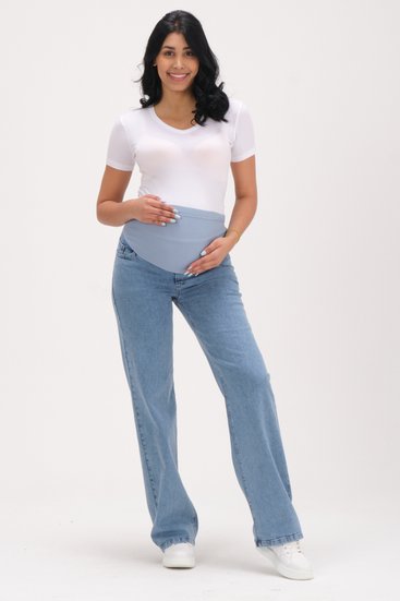 Busa 9145/40BS Брюки джинсовые для беременных Голубой