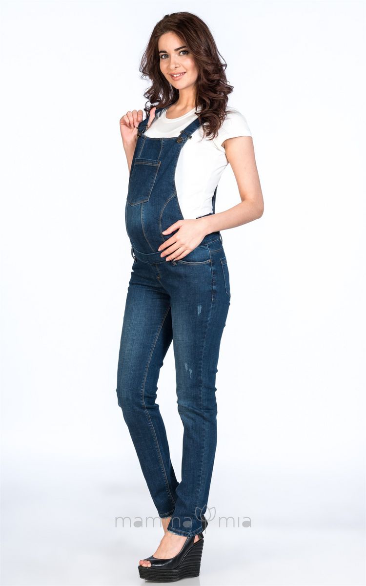 Busa 7163BS Комбинезон джинсовый для беременных MAVI
