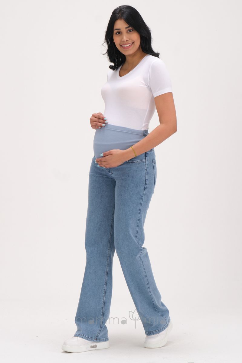 Busa 9145/40BS Брюки джинсовые для беременных Голубой