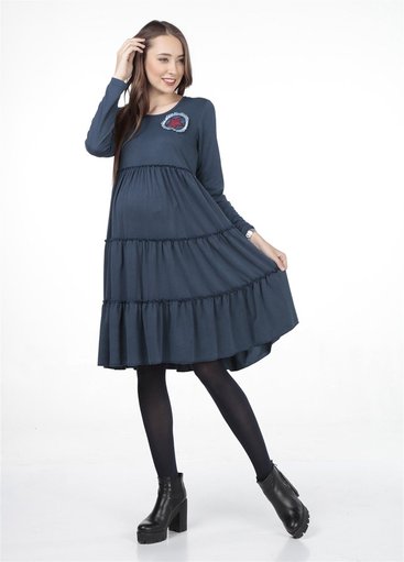 Busa 7126BS Платье для беременных синий