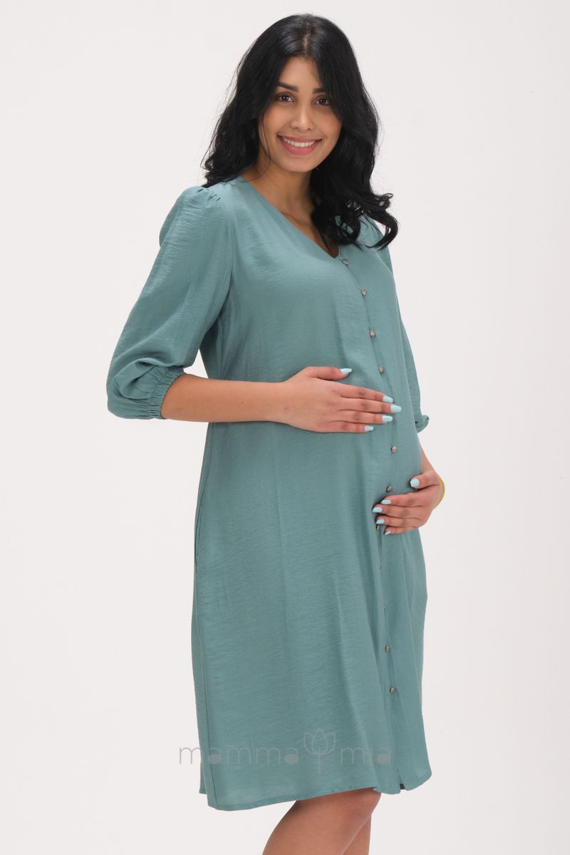 Busa 7422BS Платье для беременных бирюзовый