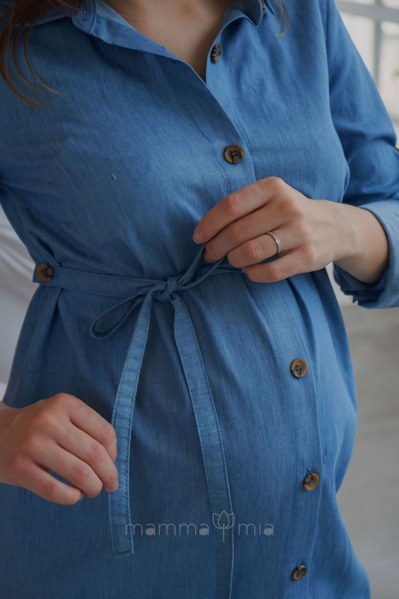 To BE 3016713 Платье для беременных Голубой
