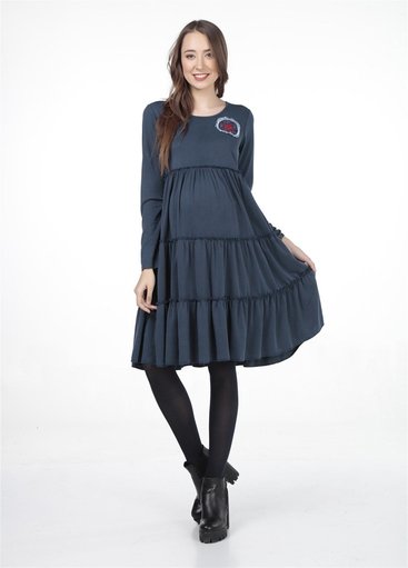 Busa 7126BS Платье для беременных Темно-синий