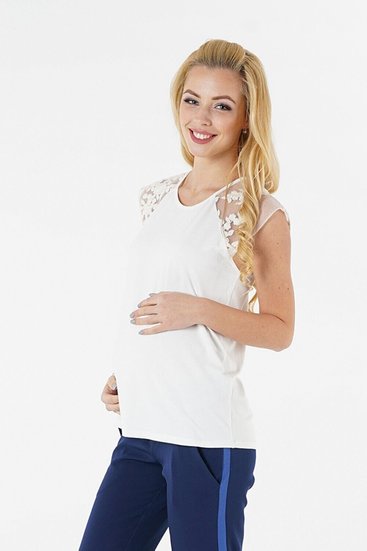 TO BE 3094102 Bluza pentru gravide cremă