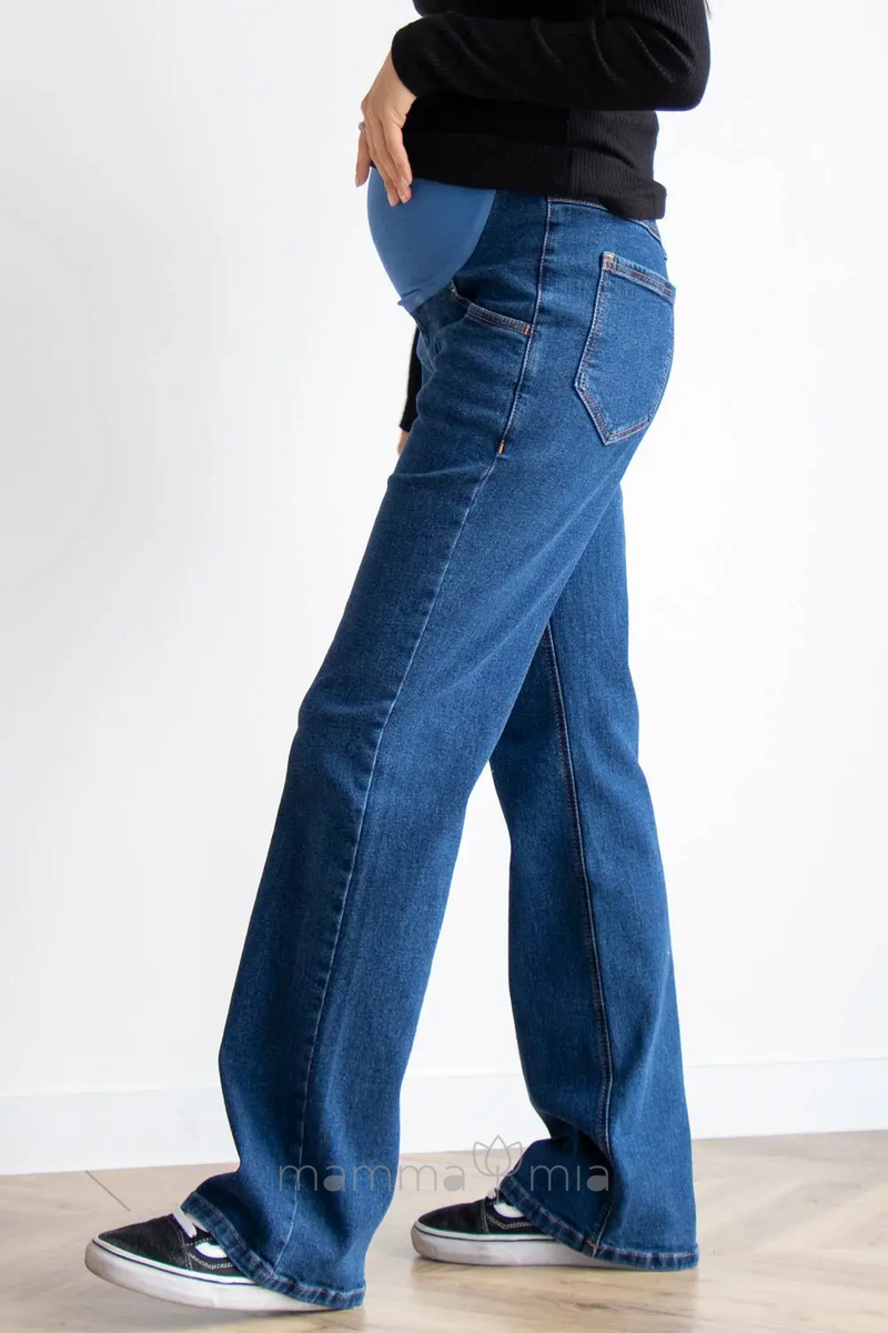 To BE 4452501 Брюки джинсовые для беременных синий