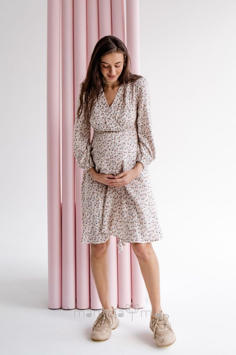 To BE 4316739 Платье для беременных кремовый