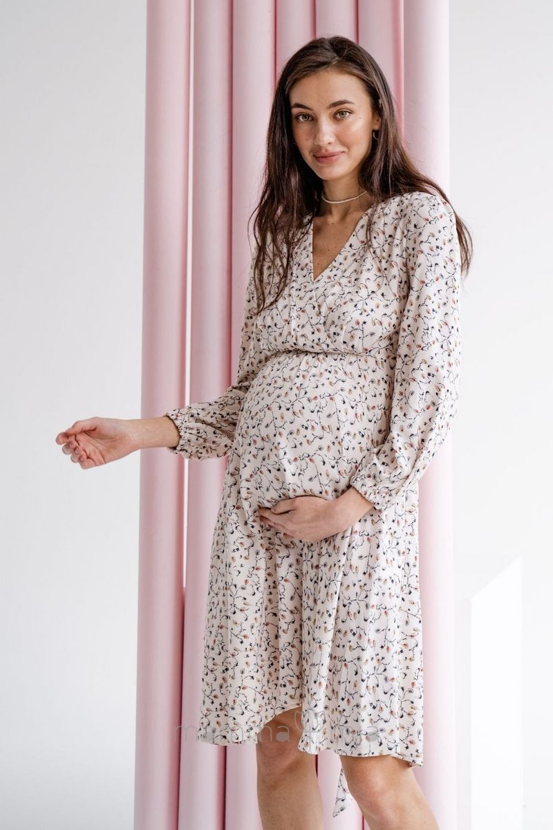 To BE 4316739 Платье для беременных кремовый