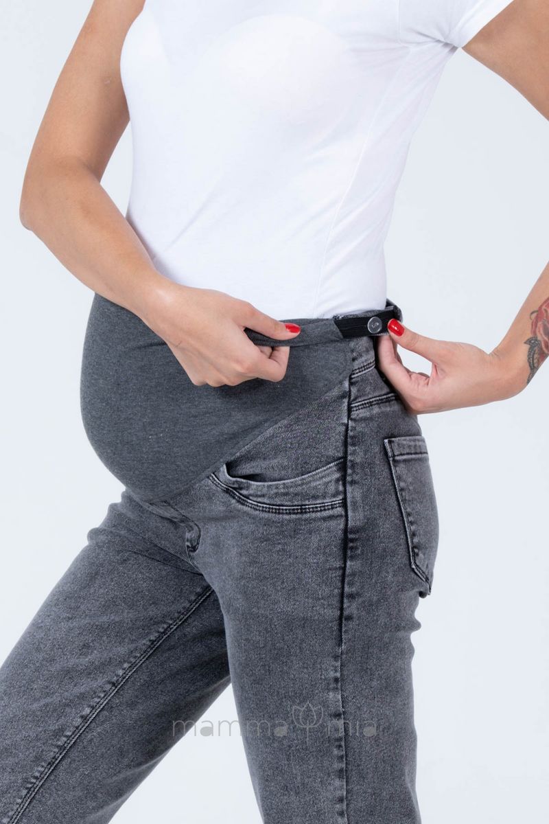 Busa 9148/40BS Брюки джинсовые для беременных серый