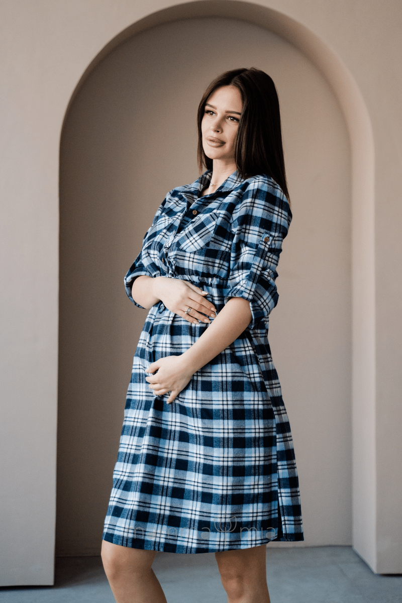 To BE 4206729 Платье для беременных Голубой