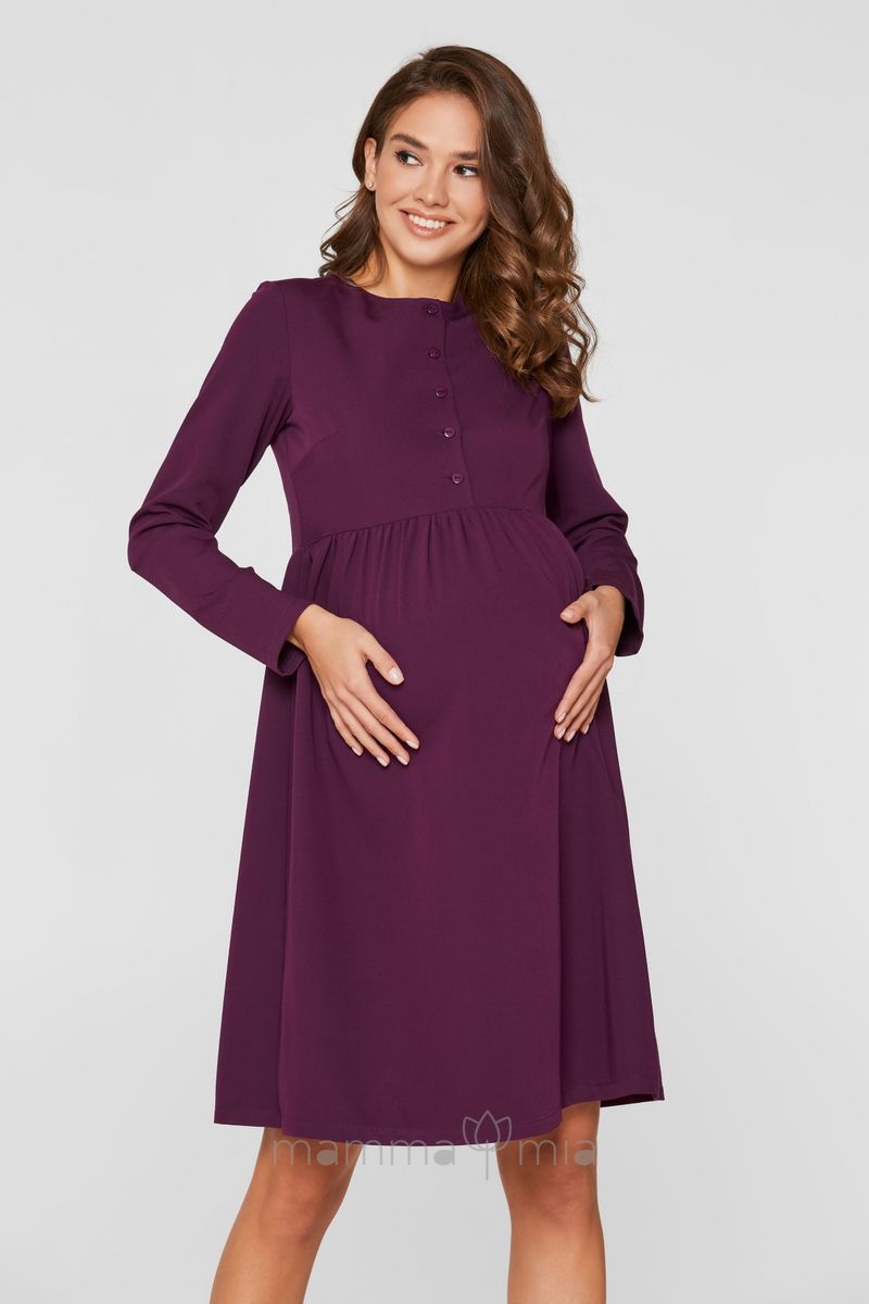 Lullababe Платье для беременных и кормящих Beirut бордовый