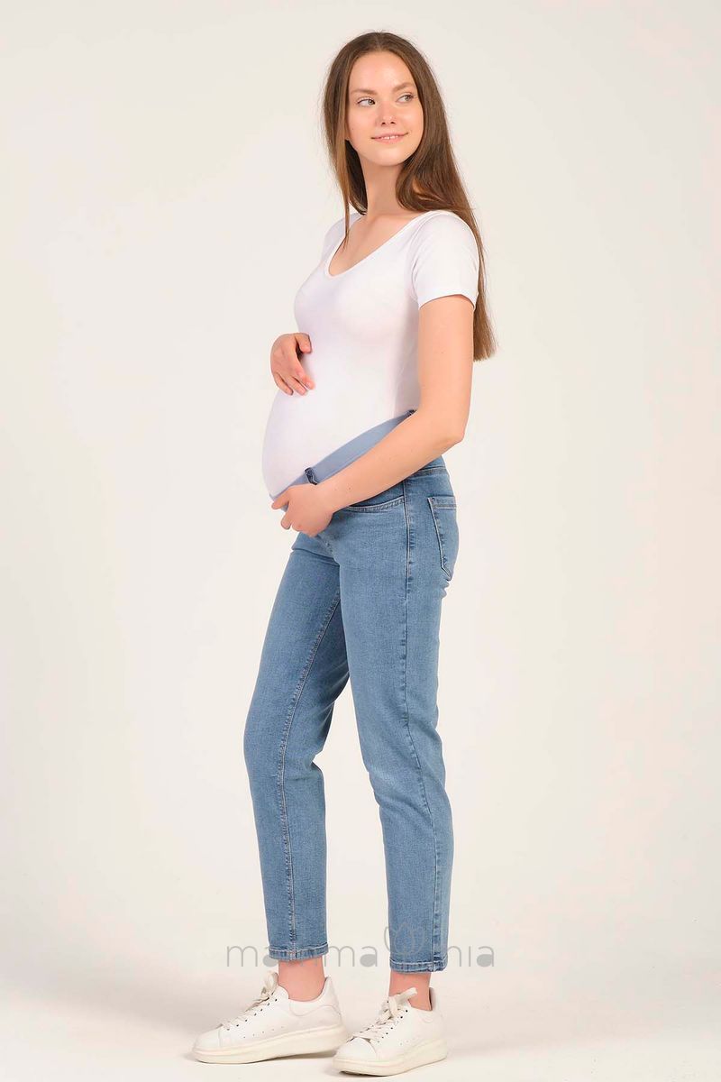 Busa 9116/64BS Брюки джинсовые для беременных синий