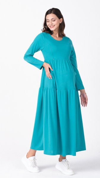 Busa 7399BS Платье для беременных бирюзовый
