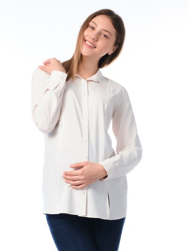 Busa 7317BS Рубашка для беременных Белый