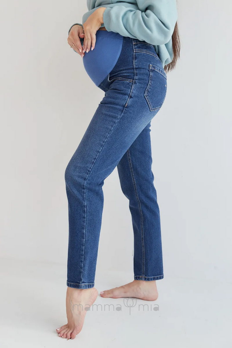 To BE 3088495 Брюки джинсовые для беременных синий