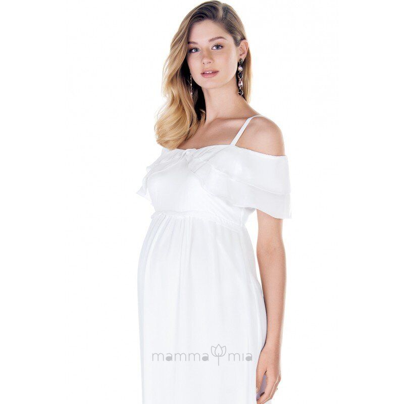 Ebru maternity 3714EB Платье для беременных Белый