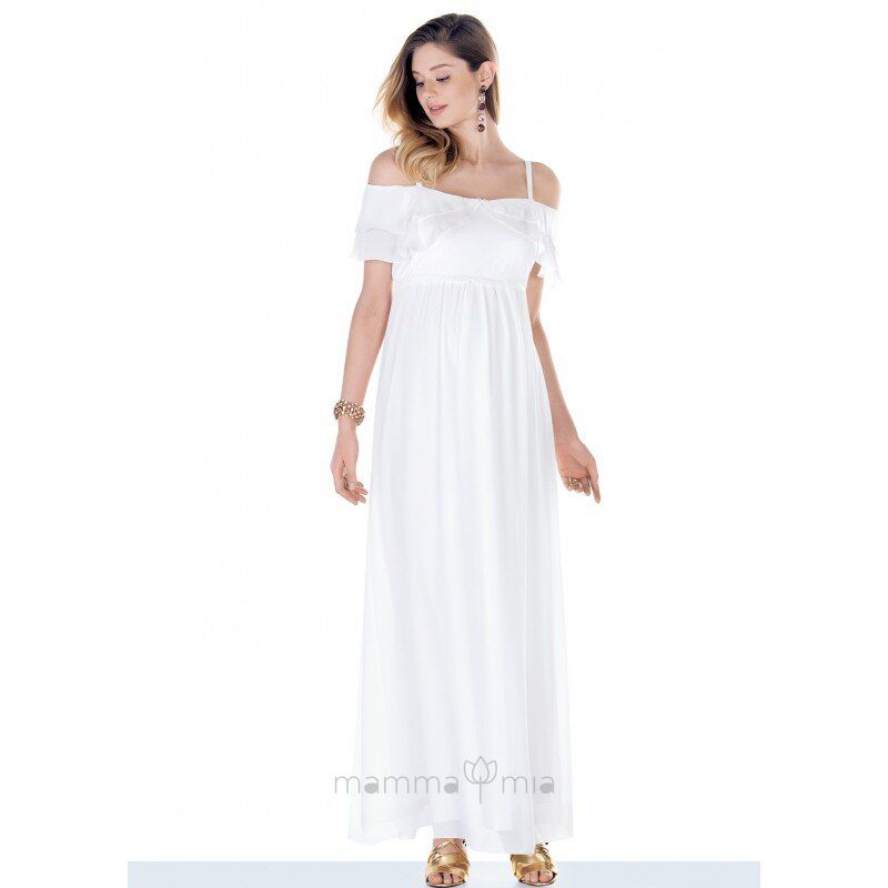 Ebru maternity 3714EB Платье для беременных Белый