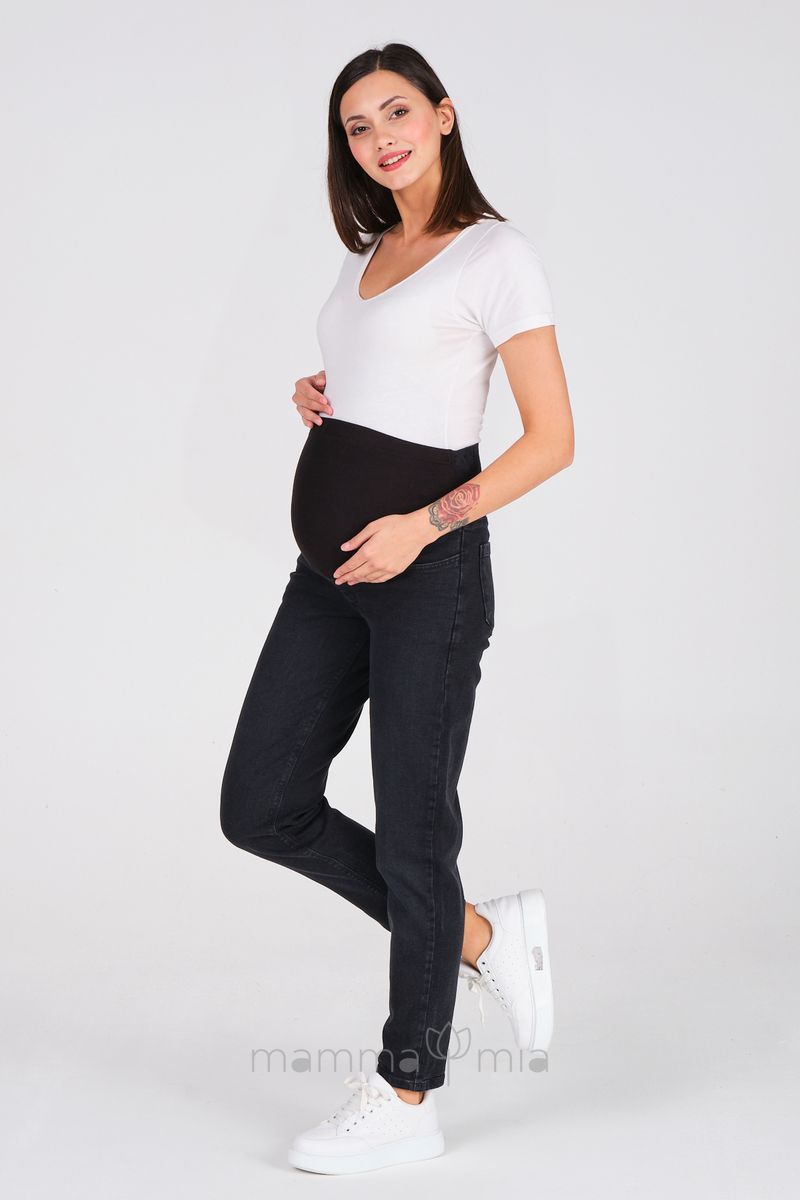 Busa 1412/40BS Брюки джинсовые для беременных Черный