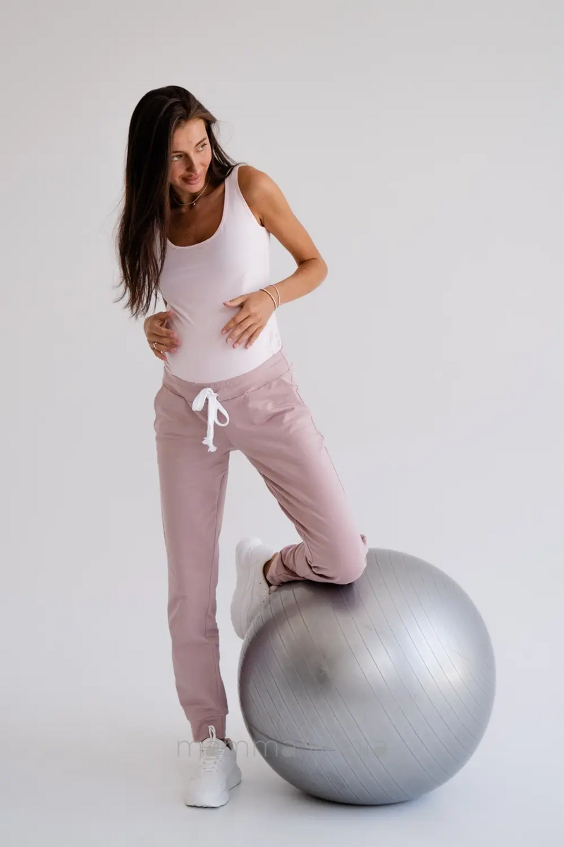 TO BE 4040262-1 Pantaloni sport pentru gravide мокко
