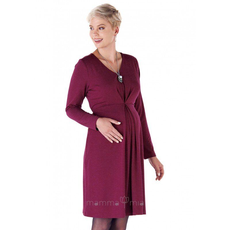 Ebru maternity 4408EB Платье для беременных бордо