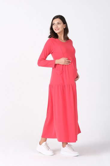 Busa 7399BS Платье для беременных Красный