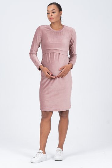 Busa 7467BS Платье для беременных сухая роза