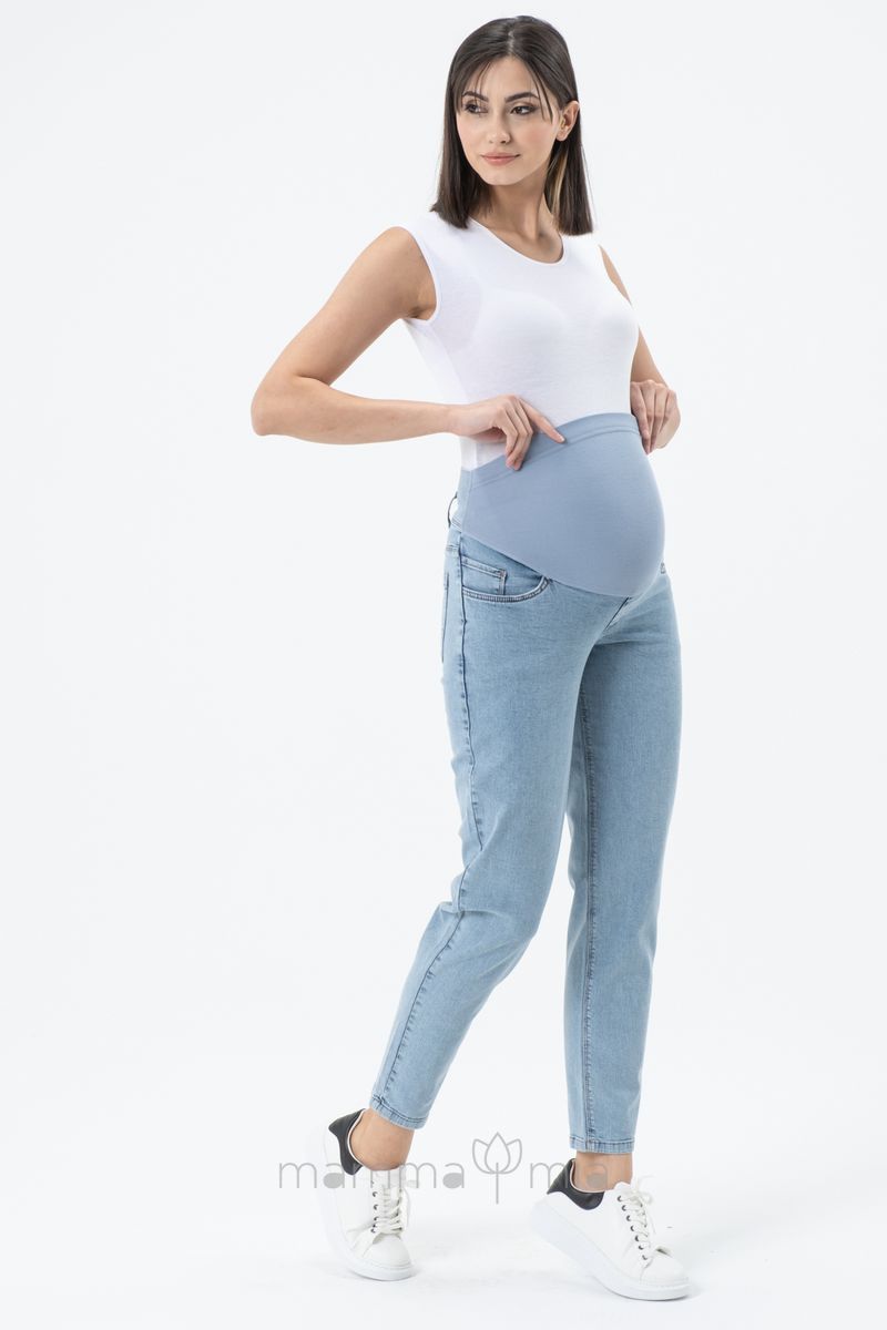 Busa 1412/40BS Брюки джинсовые для беременных Голубой