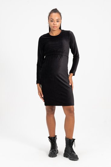 Busa 7467BS Платье для беременных Черный