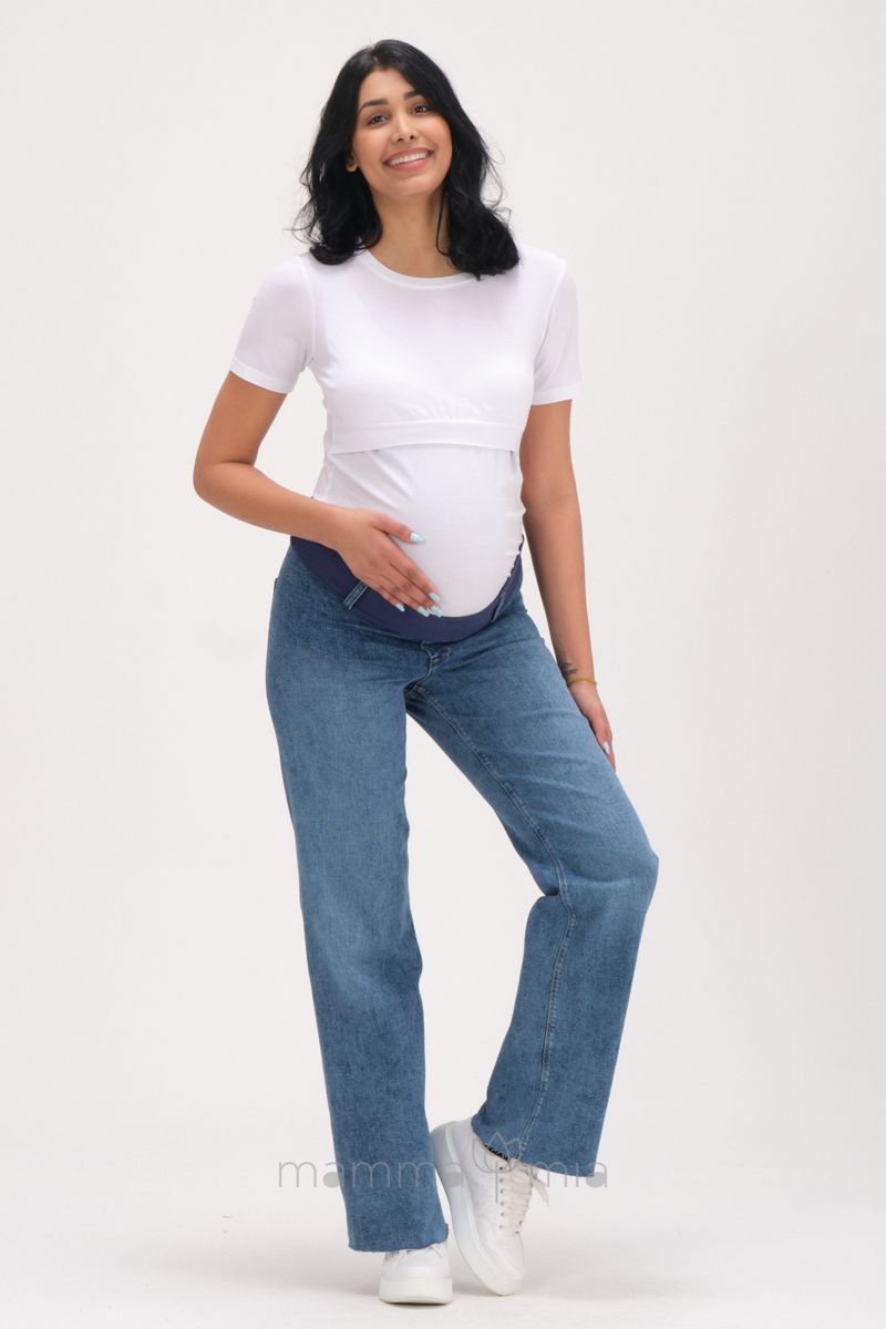 Busa 9142/64BS Брюки джинсовые для беременных синий