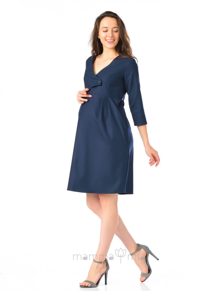 Busa 7310BS Платье для беременных Темно-синий